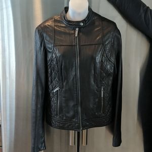 Michael kors leather jacket